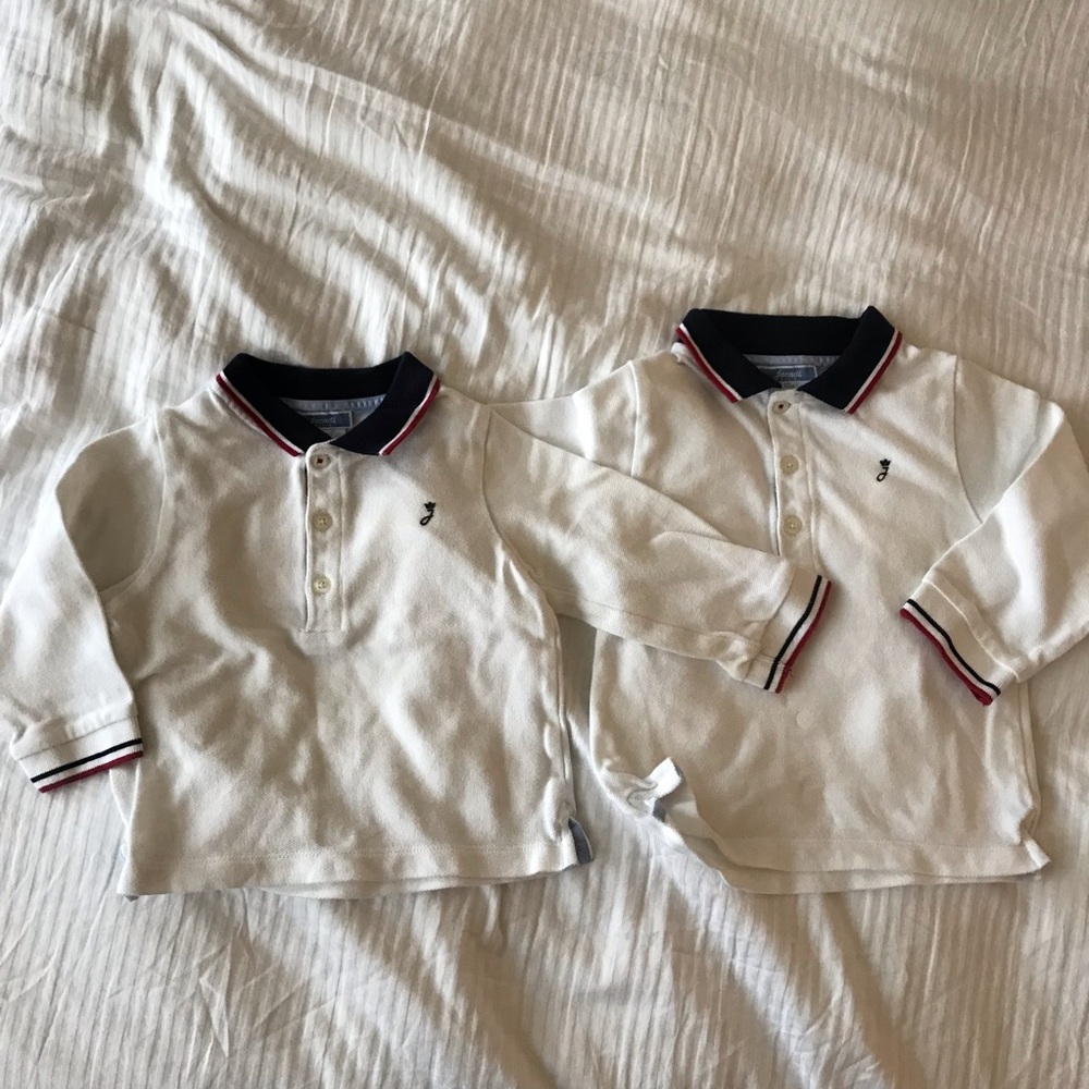 Jacadi boys long sleeve polo 18M and 24M